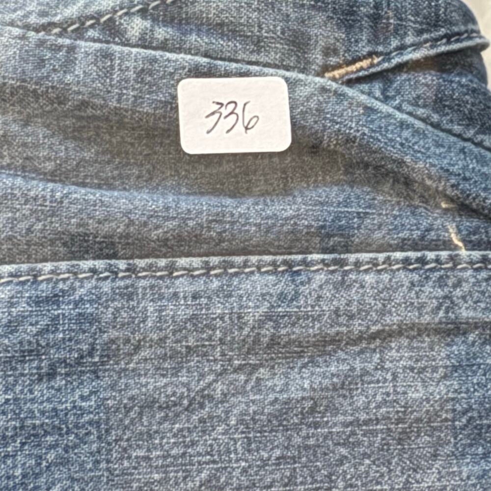 Free People WeTheFree Denim Cargo Pants Wide Leg Utility Streetwear Y2K Cotton L - Picture 13 of 13